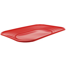Vassoio di Plastica "X-Table" Rosso PP 330x230mm (2 Pezzi)