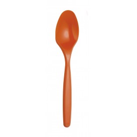 Cucchiaio di Plastica Arancione PS 120mm (1200 Pezzi)
