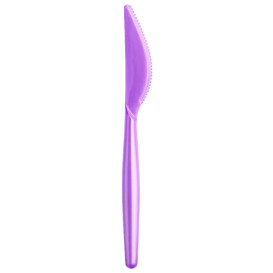 Coltello di Plastica Easy PS Rosa Perla 185mm (20 Pezzi)