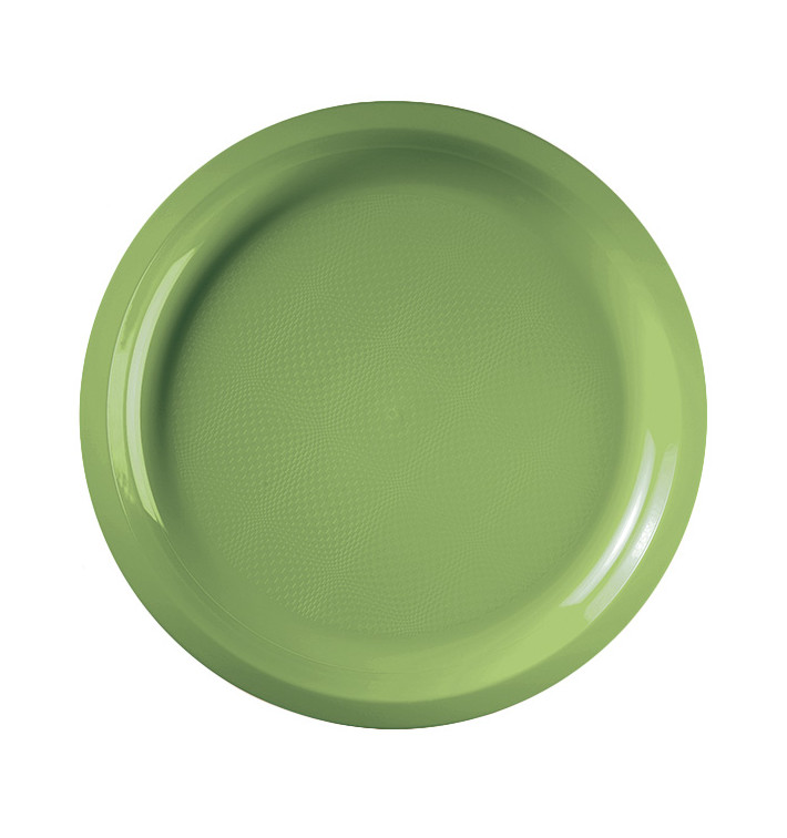 Piatto di Plastica Verde Acido Round PP Ø290mm (25 Pezzi) Piatto di Plastica Verde Acido Round PP Ø290mm (25 Pezzi)
