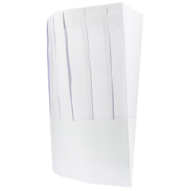 Cappello Cuoco Chef Carta Bianco (10 Pezzi)