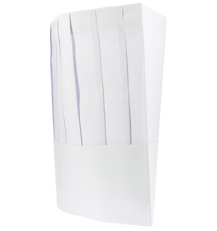 Cappello Cuoco Chef Carta Bianco (10 Pezzi) Cappello Cuoco Chef Carta Bianco (10 Pezzi)