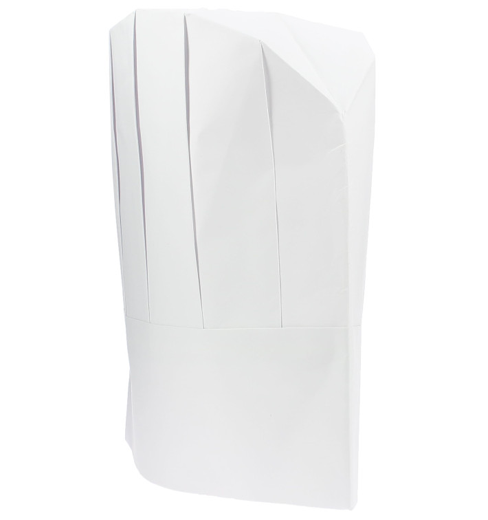 Cappello Cuoco Continental Bambino Carta Bianco (25 Pezzi)