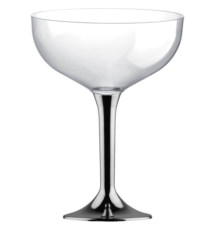 Coppa Plastica Champagne Gambo Nikel Cromato 200ml 2P (20 Pezzi) Coppa Plastica Champagne Gambo Nikel Cromato 200ml 2P (20 Pezzi)