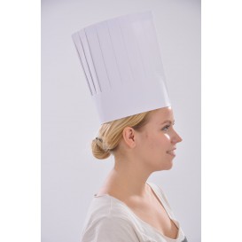 Cappello Cuoco Continental Carta Bianco (100 Pezzi)
