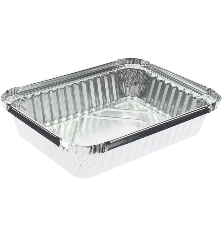 Contenitore Alluminio 590ml 191x141x33mm (100 pezzi) Contenitore Alluminio 590ml 191x141x33mm (100 pezzi)