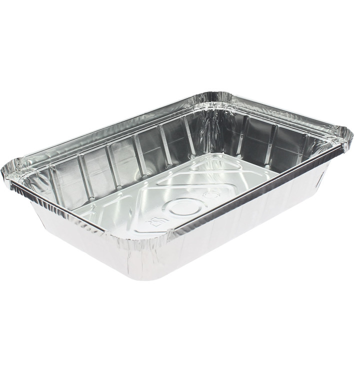 Contenitore Alluminio 890ml 225x155x36mm (100 Pezzi) Contenitore Alluminio 890ml 225x155x36mm (100 Pezzi)