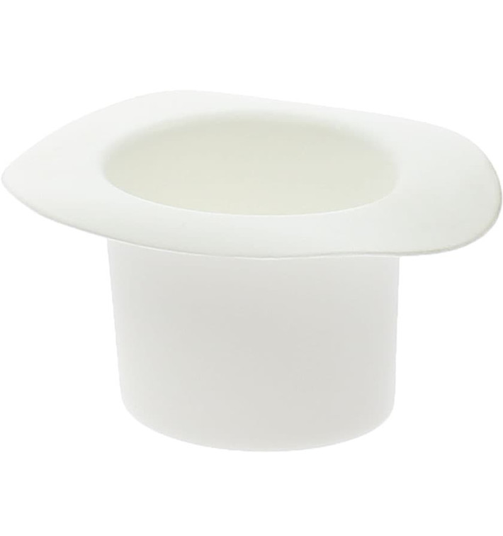 Cappello Degustazione "Hot Form" Bianco PP 60ml (144 Pezzi) Cappello Degustazione "Hot Form" Bianco PP 60ml (144 Pezzi)