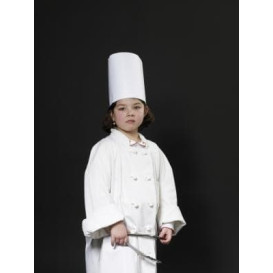 Cappello Cuoco Continental Bambino Carta Bianco (25 Pezzi)