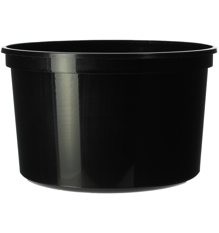 Coppette Plastico Nera 500ml Ø11,5cm (500 Pezzi) Coppette Plastico Nera 500ml Ø11,5cm (500 Pezzi)