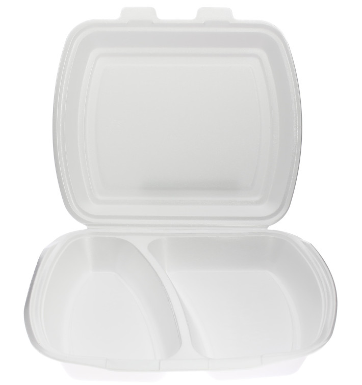 Contenitori Polistirolo MenuBOX 2S 240x210x70mm (250 Pezzi) Contenitori Polistirolo MenuBOX 2S 240x210x70mm (250 Pezzi)