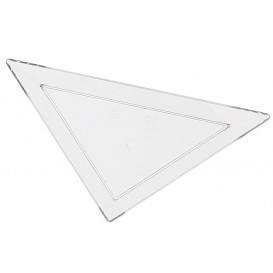 Piattino Plastica Degustazione Triangolare 5x10cm (8 Pezzi)
