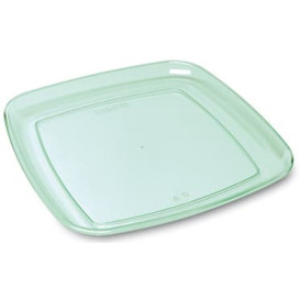 Vassoio Quadrato Rigido Trasparente 35x35cm (5 Pezzi)
