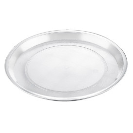 Vassoio Plastica Tray Trasparente Ø32cm (5 Pezzi)