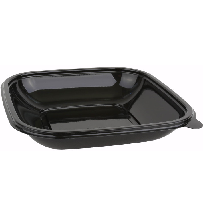 Ciotola di Plastica Nero PET 500ml 175x175x40mm (50 Pezzi) Ciotola di Plastica Nero PET 500ml 175x175x40mm (50 Pezzi)