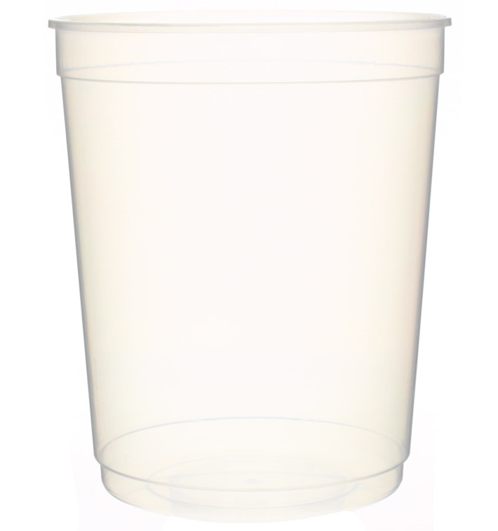 Contenitore trasparente in plastica 1000ml Ø11,5cm (50 Pezzi) Contenitore trasparente in plastica 1000ml Ø11,5cm (50 Pezzi)
