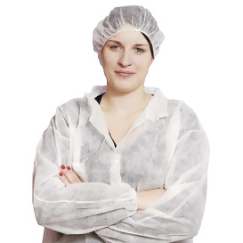 Camice TNT PP Con Velcro Senza Tasche Bianco XL (1 Pezzi)