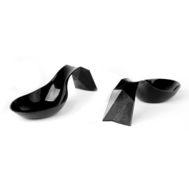 Cucchiaio Degustazione Nero Bon Ton 116x29mm (20 Pezzi)