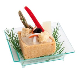 Salsera Degustazione Salsa Verde Trasp. 6,5x6,5x1,5 cm (30 Pezzi)