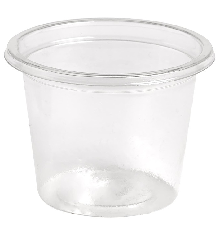 Contenitore per Salse rPET Glas 30ml Ø4,5cm (250 Pezzi) Contenitore per Salse rPET Glas 30ml Ø4,5cm (250 Pezzi)