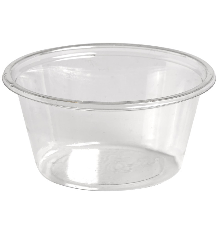 Contenitore per Salse rPET Glas 60ml Ø6,2cm (2500 Pezzi) Contenitore per Salse rPET Glas 60ml Ø6,2cm (2500 Pezzi)