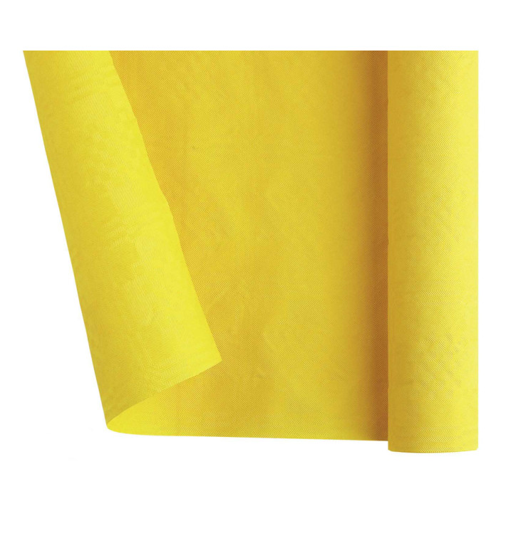 Tovaglia di Carta Rotolo Giallo 1,2x7m (25 Pezzi)