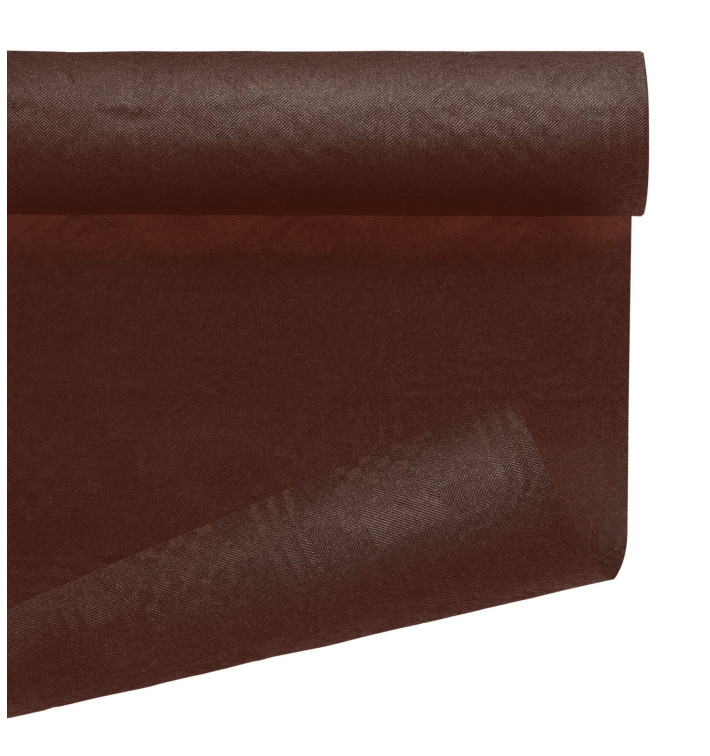 Tovaglia di Carta Rotolo Cioccolato 1,2x7m (25 Pezzi) Tovaglia di Carta Rotolo Cioccolato 1,2x7m (25 Pezzi)