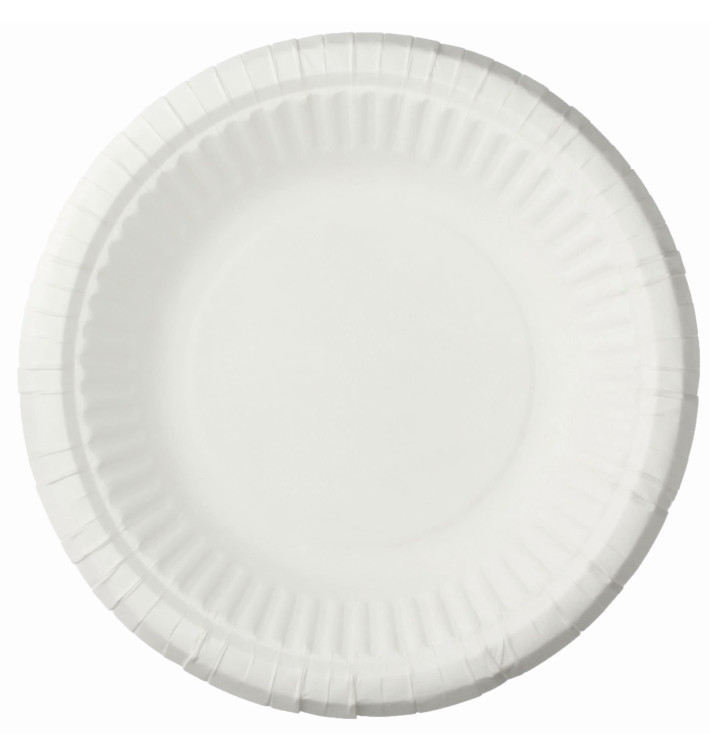 Piatto in Cellulosa Fondo Bianco Ø19 cm (50 Pezzi) Piatto in Cellulosa Fondo Bianco Ø19 cm (50 Pezzi)