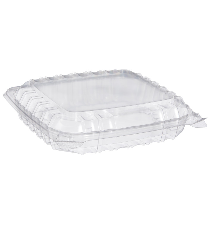 Contenitore Coperchio Cerniera OPS 3 C. "Clear Seal" 335ml (250 Pezzi) Contenitore Coperchio Cerniera OPS 3 C. "Clear Seal" 335ml (250 Pezzi)