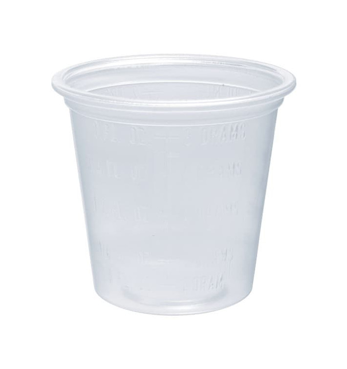 Contenitore per Salse PP Graduato 35ml Ø4,8cm (125 Pezzi) Contenitore per Salse PP Graduato 35ml Ø4,8cm (125 Pezzi)