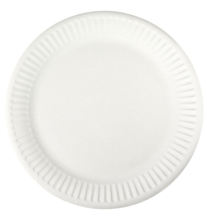 Piatto in Cellulosa Bianco Ø18,5 cm (1000 Pezzi) Piatto in Cellulosa Bianco Ø18,5 cm (1000 Pezzi)