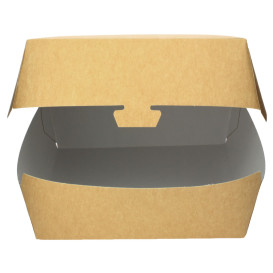 Scatola Kraft per Hamburger Mega 18x16,5x9 cm (25 Pezzi)