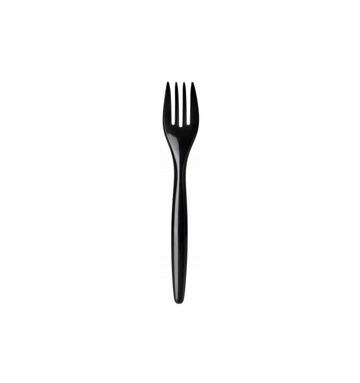 Forchetta Plastica Luxury Nero 175 mm (2000 Pezzi) Forchetta Plastica Luxury Nero 175 mm (2000 Pezzi)