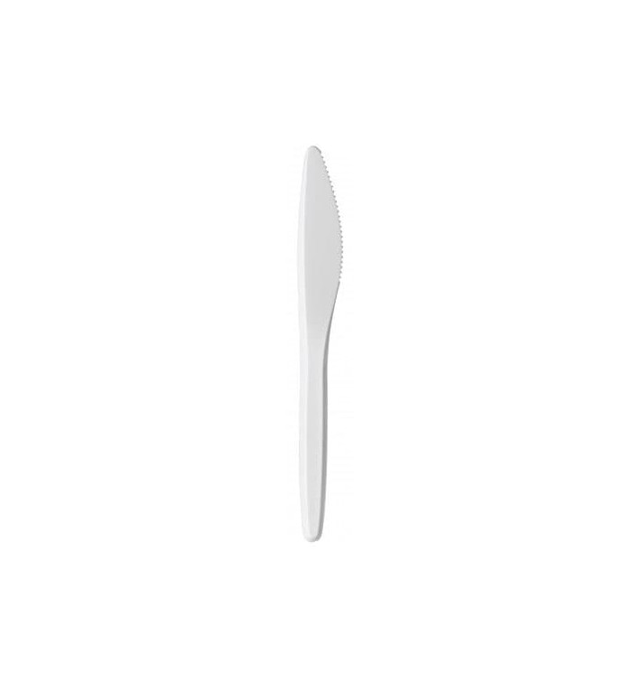 Coltello Plastique Luxury Bianco 175 mm (100 Pezzi) Coltello Plastique Luxury Bianco 175 mm (100 Pezzi)