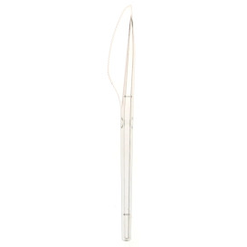 Coltello di Plastica PS Transparente 170mm (100 Pezzi)