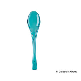 Cuchiaio di Plastica Fly Turchese Transp. 145mm (50 Pezzi)