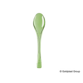 Cuchiaio di Plastica Fly Verde Acido Transp. 145mm (50 Pezzi)
