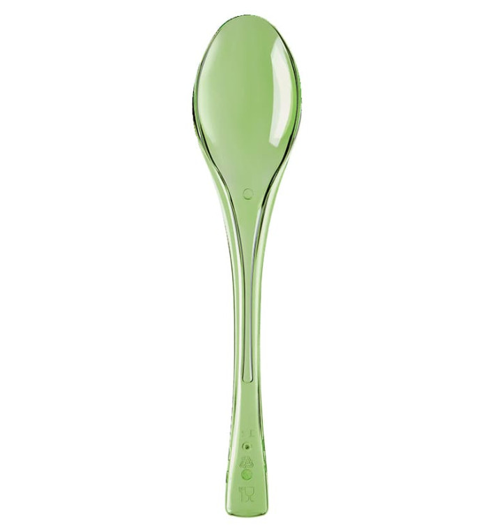 Cuchiaio di Plastica Fly Verde Acido Transp. 145mm (50 Pezzi) Cuchiaio di Plastica Fly Verde Acido Transp. 145mm (50 Pezzi)