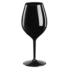 Calice Riutilizzabili da Vino Tritan Nero 510ml (6 Pezzi) 