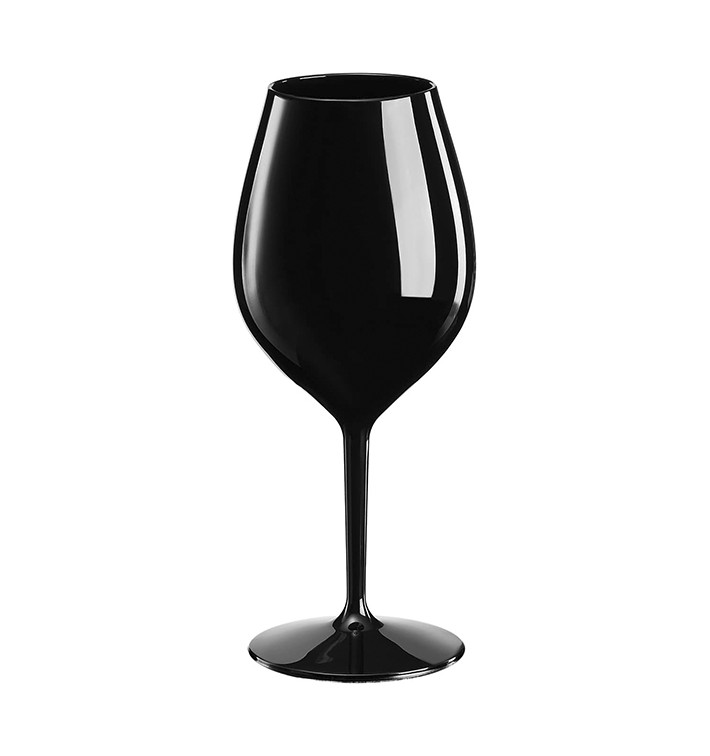 Calice Riutilizzabili da Vino Tritan Nero 510ml (6 Pezzi) 