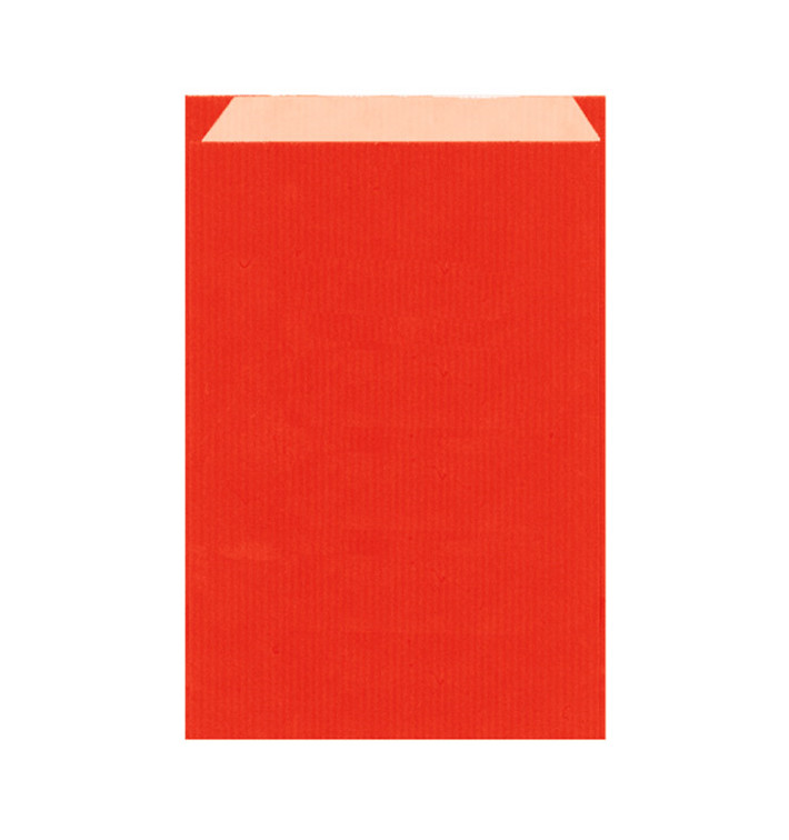 Sacchetto di Carta Kraft Rosso 26+9x38cm (750 Pezzi) Sacchetto di Carta Kraft Rosso 26+9x38cm (750 Pezzi)