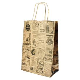 Buste Shopper in Carta Times 80g 20+10x29 cm (250 Pezzi)