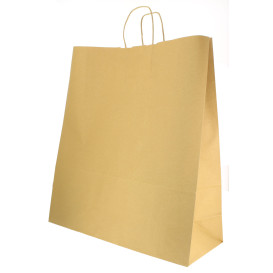 Buste Shopper in Carta Hawanna 100g 46+16x49 cm (200 Pezzi)