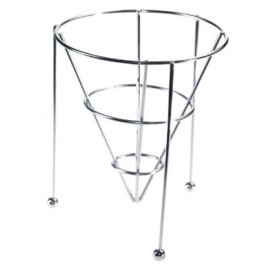 Cesti di Presentazione Acciaio Impilabile Ø127x152mm (12 Pezzi)