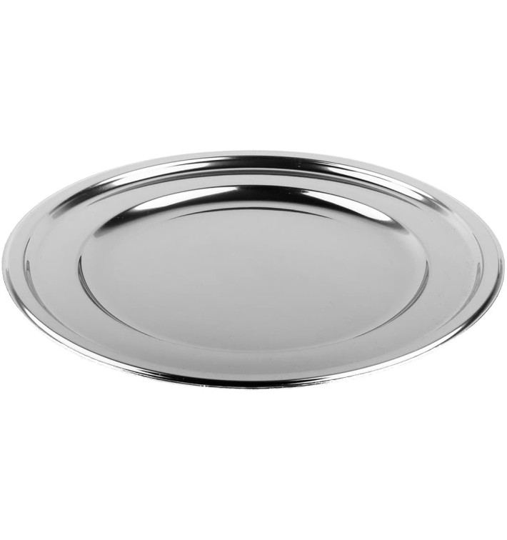 Suttopiatto di Plastica Catering Tondo Argento 30 cm (5 Pezzi) Suttopiatto di Plastica Catering Tondo Argento 30 cm (5 Pezzi)