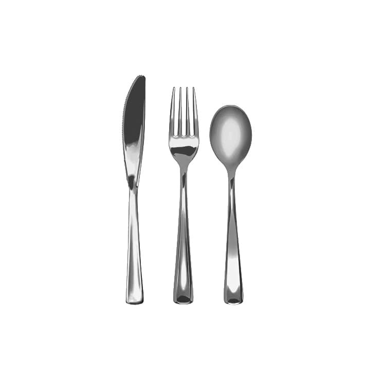 Kit Posate Forchetta, Coltello e Cucchiaio metal (10 kits) Kit Posate Forchetta, Coltello e Cucchiaio metal (10 kits)