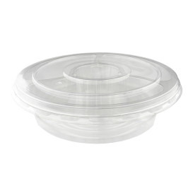 Ciotole di Plastica PET 5C e Coperchio Ø26x7cm (100 Pezzi)