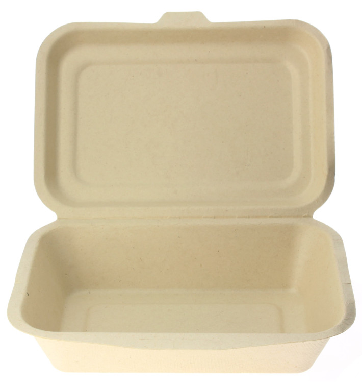 Contenitori di Canna da Zucchero 175x125x53mm (50 Pezzi) Contenitori di Canna da Zucchero 175x125x53mm (50 Pezzi)