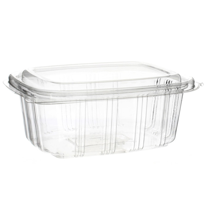 Contenitore Coperchio Alto OPS 500ml (50 Pezzi) Contenitore Coperchio Alto OPS 500ml (50 Pezzi)