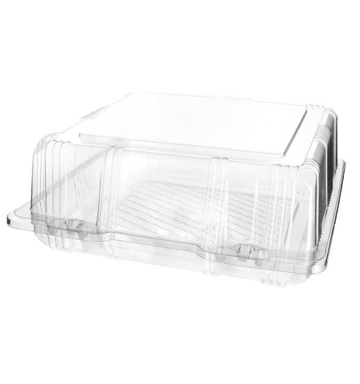 Contenitore Pasticceria PET 20x20x8cm (220 Pezzi) Contenitore Pasticceria PET 20x20x8cm (220 Pezzi)